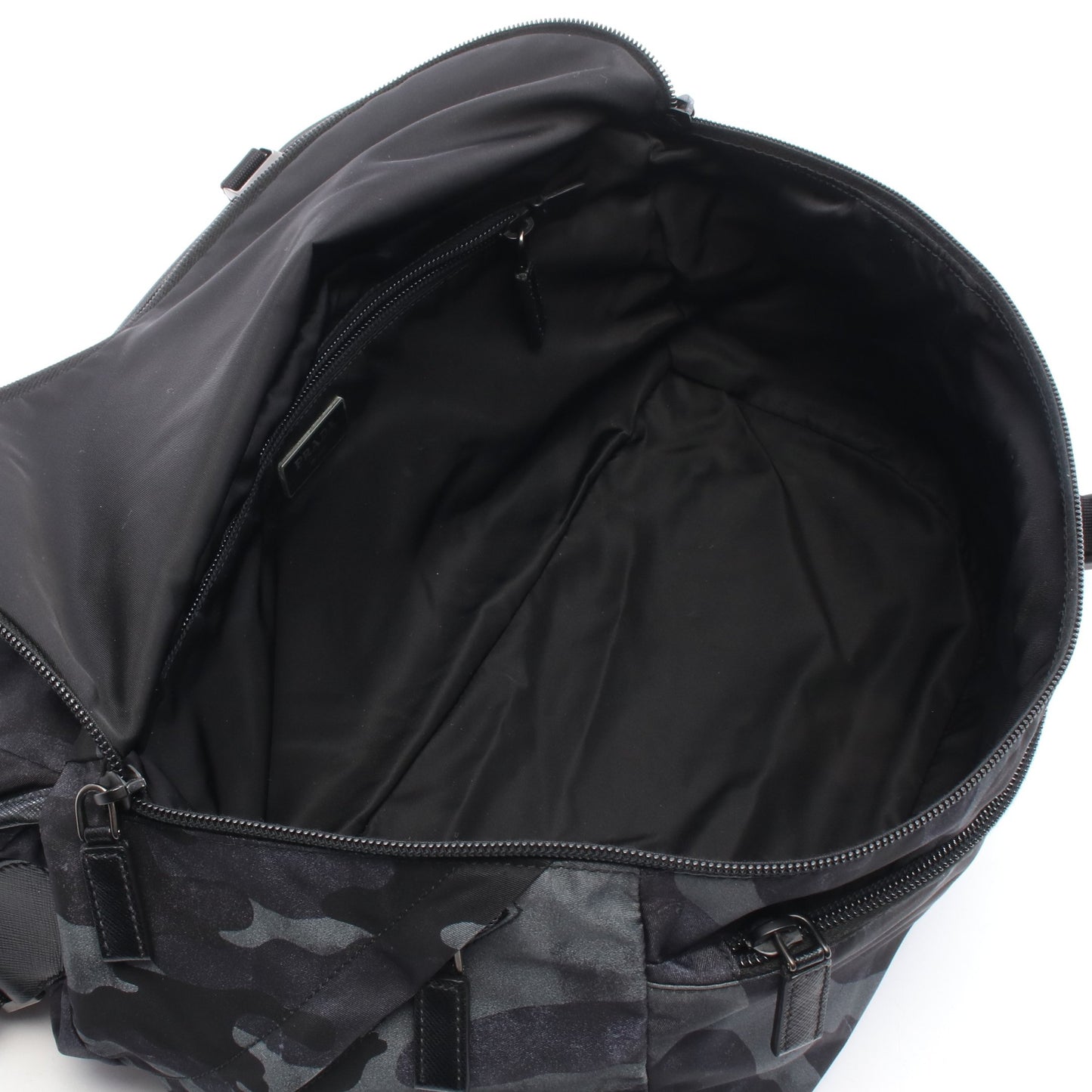 TESSUTO ST.CAMO カモフラージュ メッセンジャーバッグ ショルダーバッグ ナイロン レザー ブラック グレー ネイビー プラダ