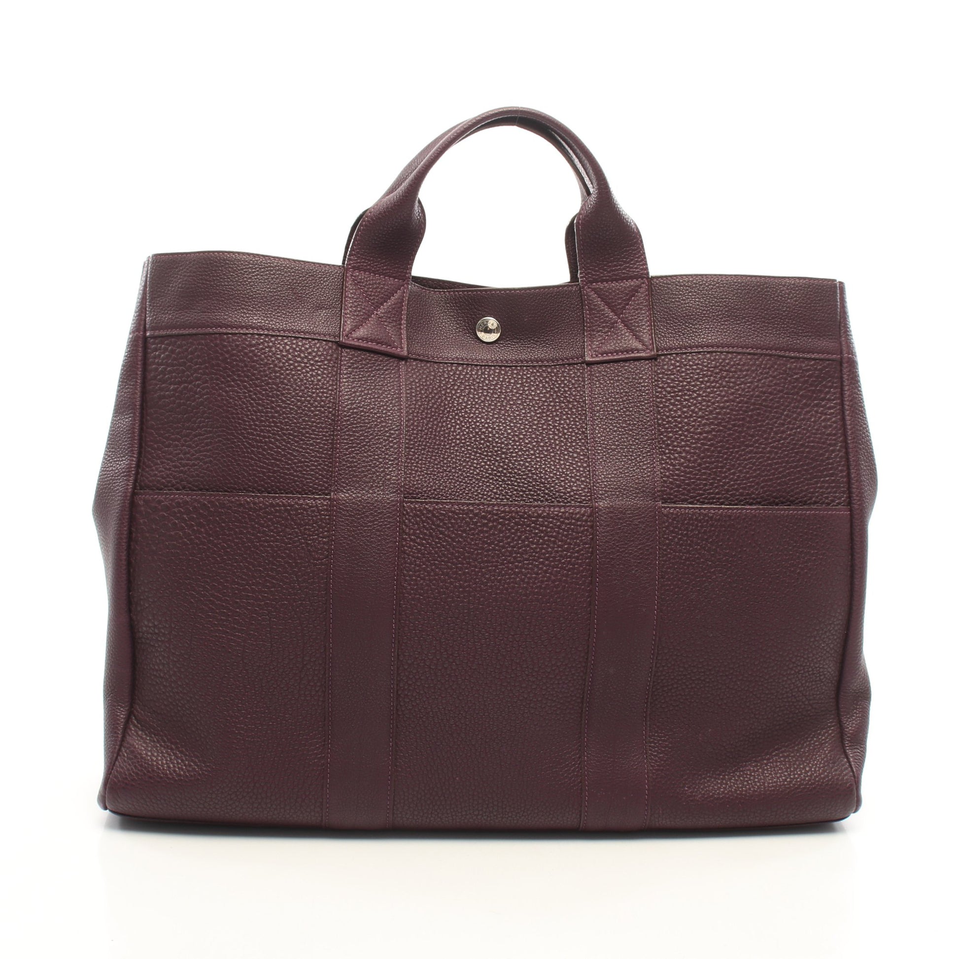フールトゥMM レザン ハンドバッグ トートバッグ トゴ パープル シルバー金具 □F刻印 エルメス バッグ HERMES
