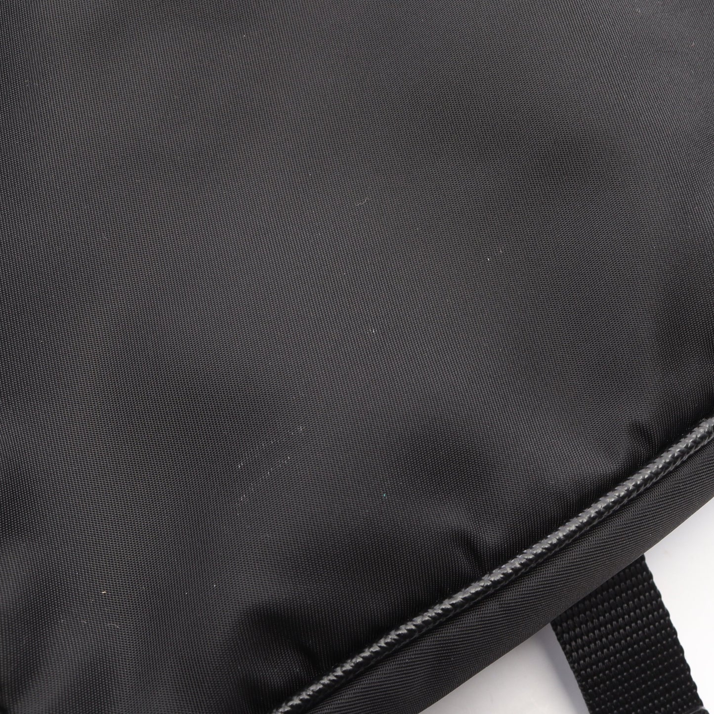 Re-Nylon ショルダーバッグ ナイロン サフィアーノレザー ブラック プラダ