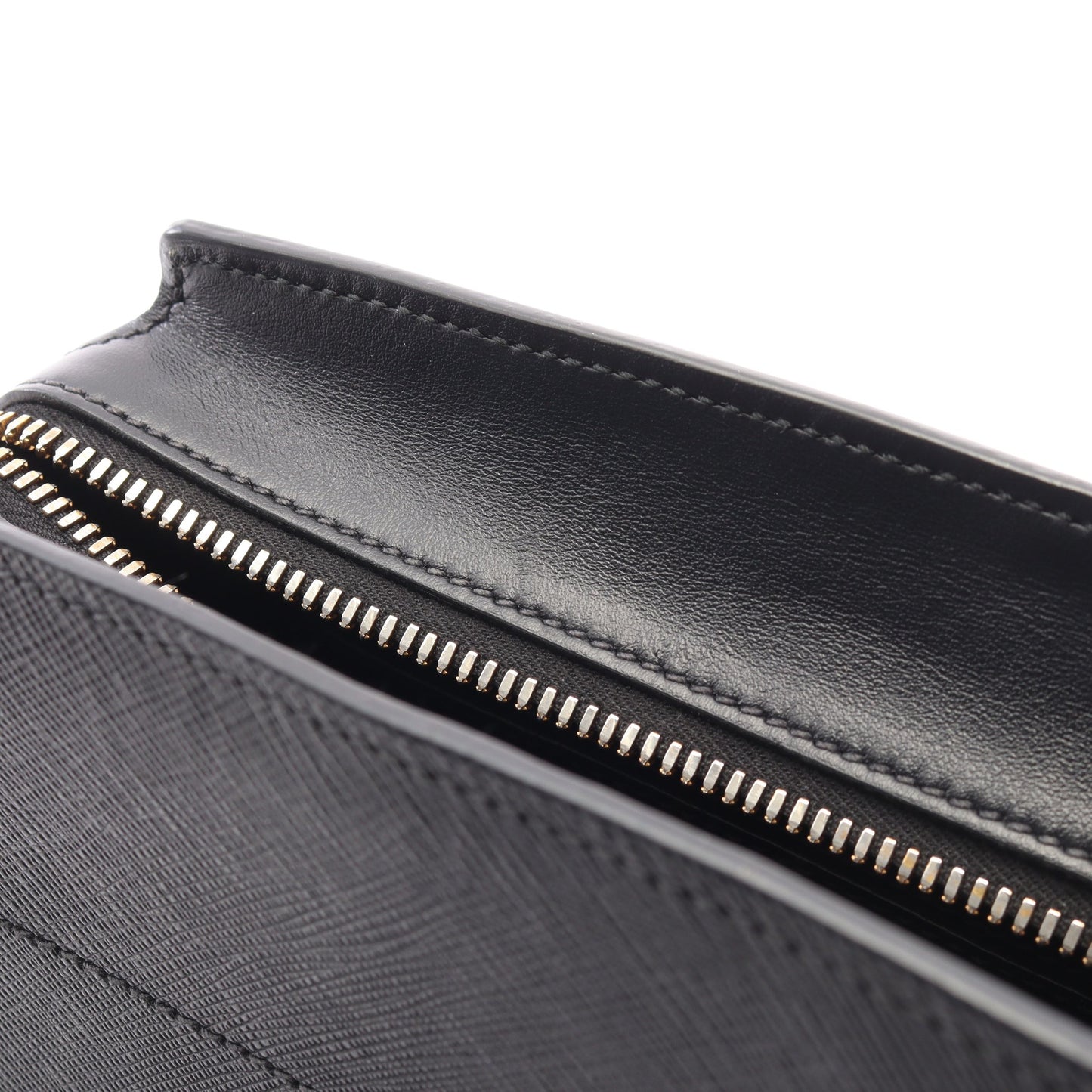 SAFFIANO SOFT CALF ショルダーバッグ サフィアーノレザー ブラック プラダ