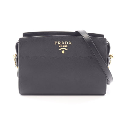 SAFFIANO SOFT CALF ショルダーバッグ サフィアーノレザー ブラック プラダ