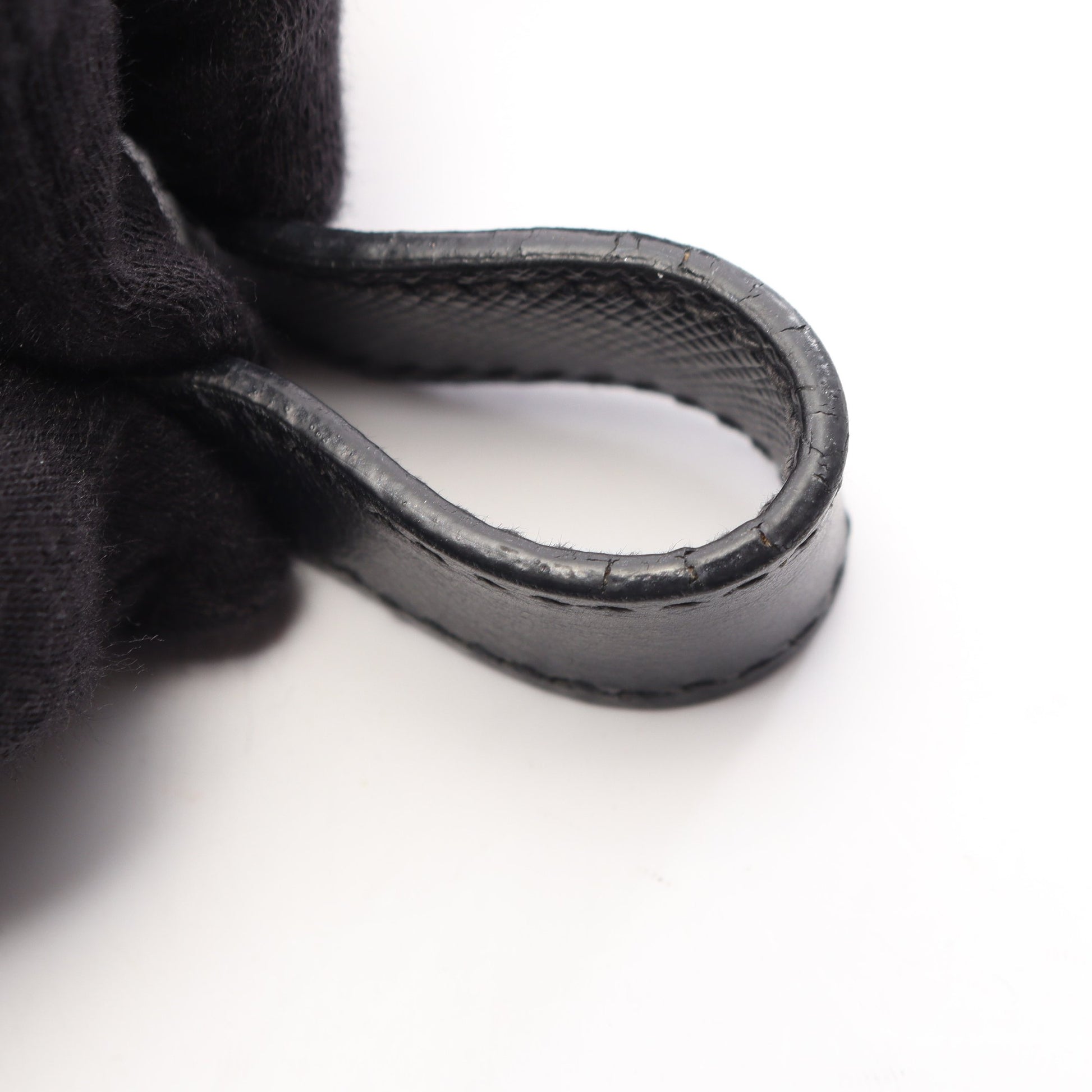 Re-Nylon バックパック リュックサック ナイロン サフィアーノレザー ブラック プラダ バッグ PRADA