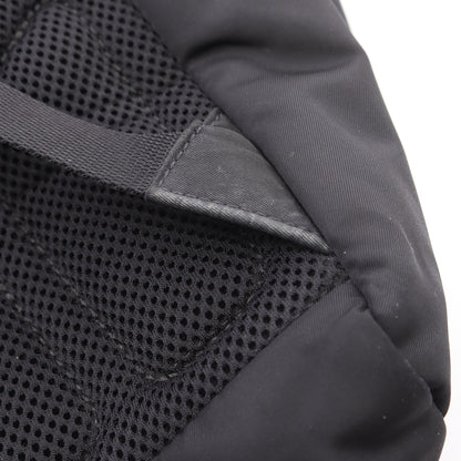 Re-Nylon バックパック リュックサック ナイロン サフィアーノレザー ブラック プラダ バッグ PRADA