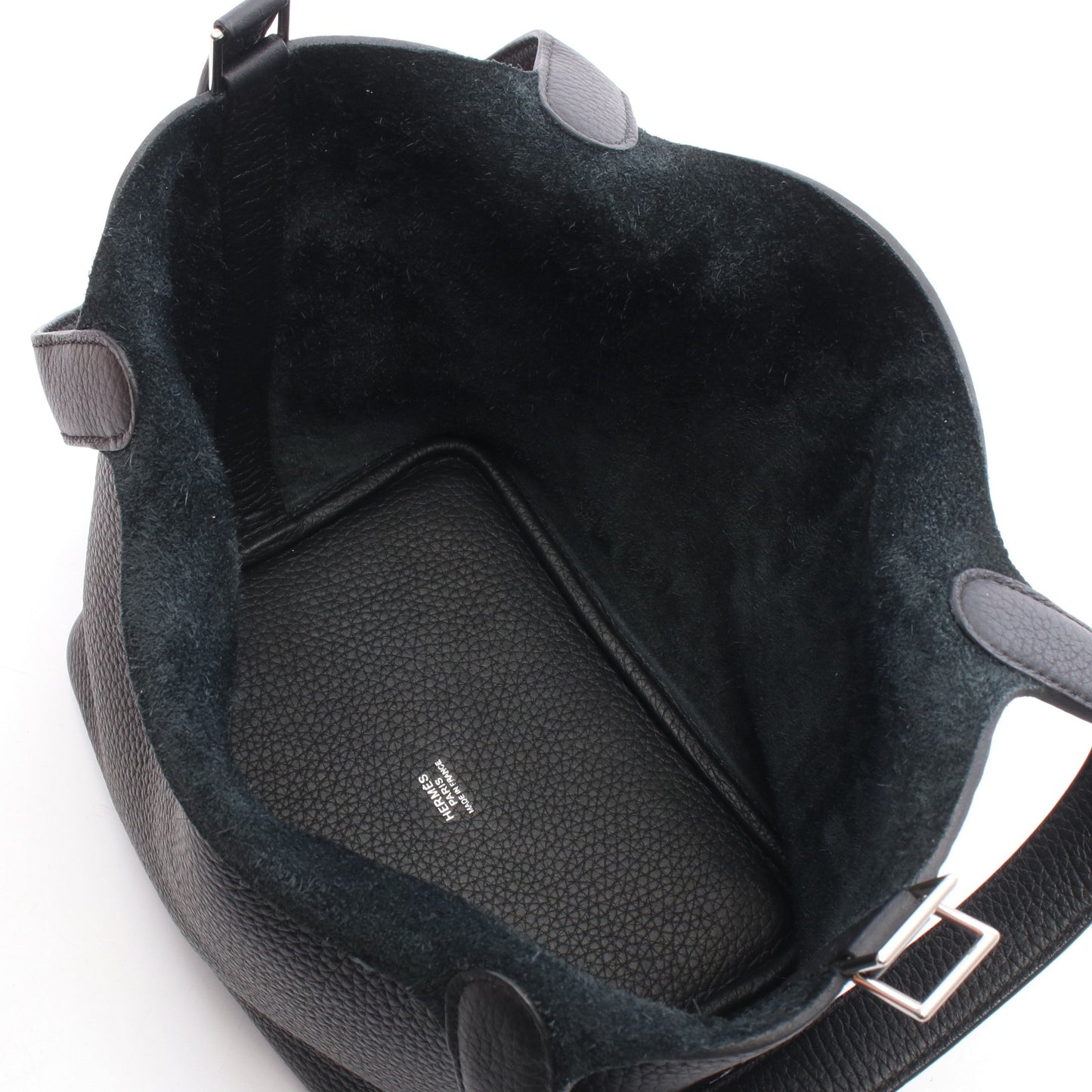 ピコタンロックPM ハンドバッグ トリヨンクレマンス ブラック シルバー金具 K刻印 エルメス