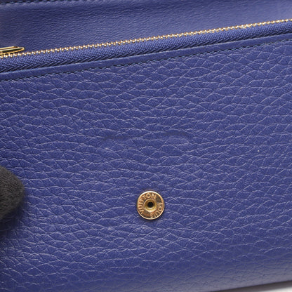 ポルトフォイユ カプシーヌ コンパクト 二つ折り財布 トリヨンレザー ブルー ルイヴィトン
