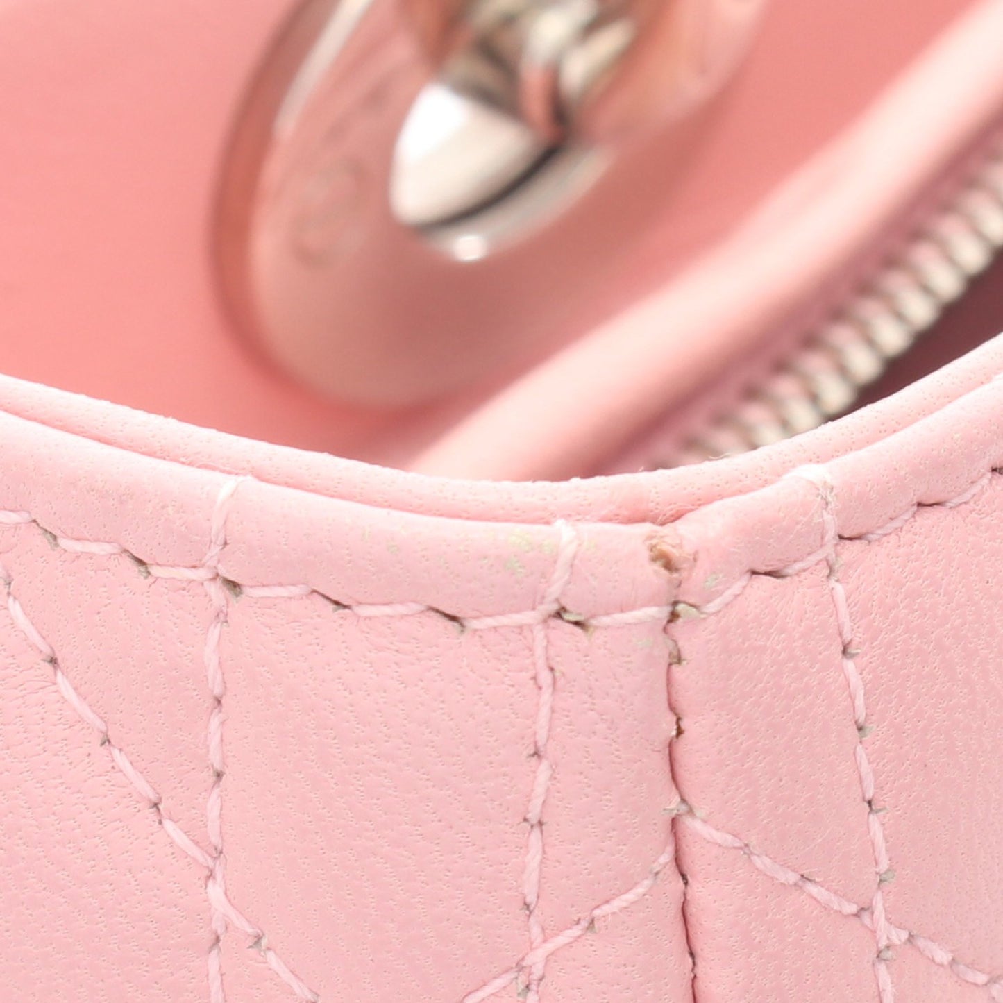LADY DIOR レディディオール ミディアム カナージュ 2WAY ハンドバッグ レザー ピンク クリスチャンディオール