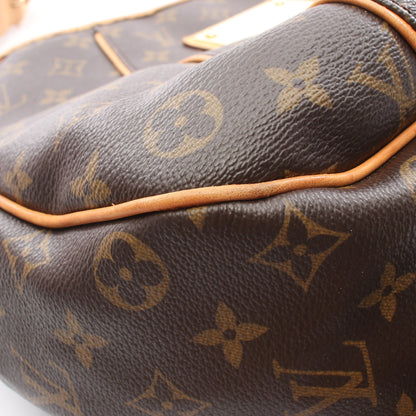 ガリエラPM モノグラム ワンショルダーバッグ PVC レザー ブラウン ルイヴィトン