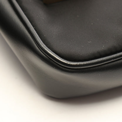 Re-Nylon TESSUTO＋VITELLO ショルダーバッグ ナイロン レザー ブラック プラダ
