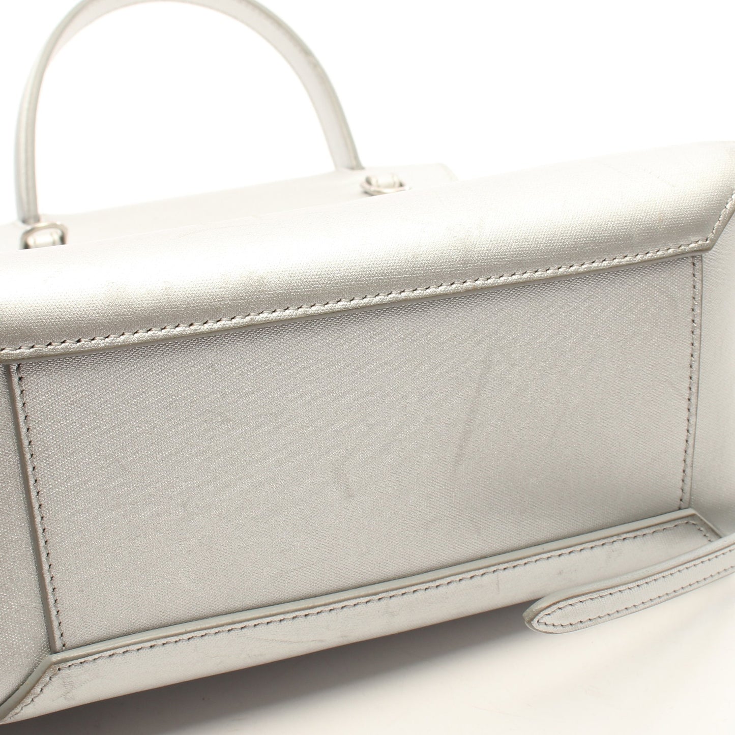 BELT BAG NANO ベルトバッグ ナノ 2WAY ハンドバッグ レザー シルバー セリーヌ