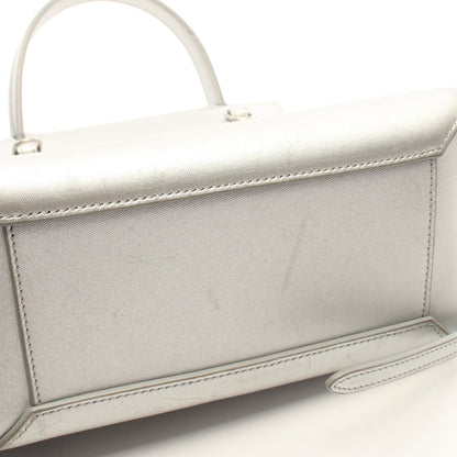 BELT BAG NANO ベルトバッグ ナノ 2WAY ハンドバッグ レザー シルバー セリーヌ