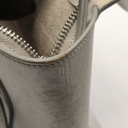 BELT BAG NANO ベルトバッグ ナノ 2WAY ハンドバッグ レザー シルバー セリーヌ