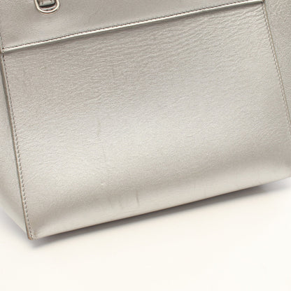 BELT BAG NANO ベルトバッグ ナノ 2WAY ハンドバッグ レザー シルバー セリーヌ