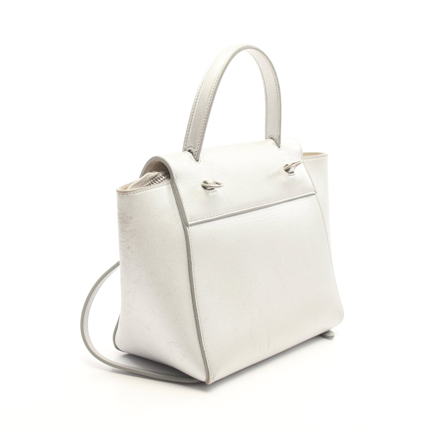 BELT BAG NANO ベルトバッグ ナノ 2WAY ハンドバッグ レザー シルバー セリーヌ