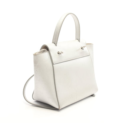 BELT BAG NANO ベルトバッグ ナノ 2WAY ハンドバッグ レザー シルバー セリーヌ