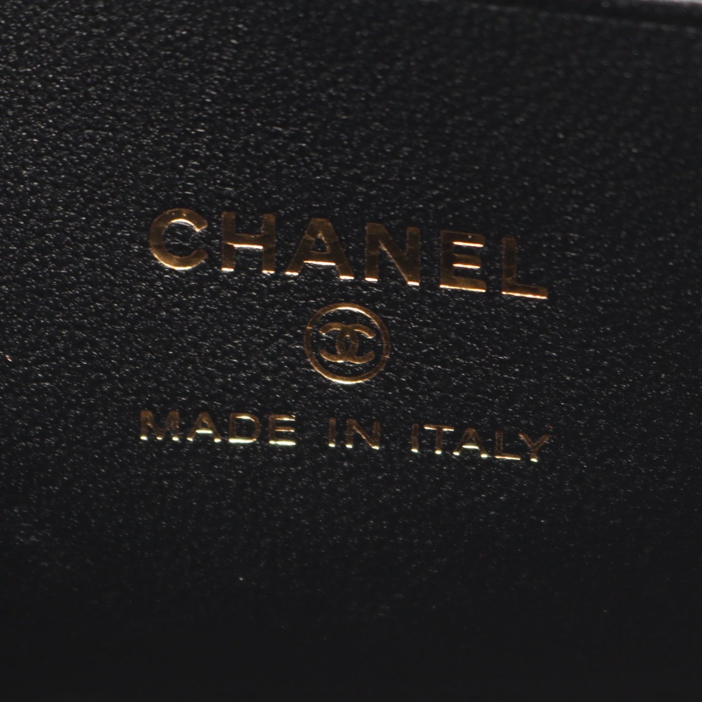 マトラッセ バニティ チェーンショルダーバッグ ラムスキン ブラック ゴールド金具 シャネル バッグ CHANEL