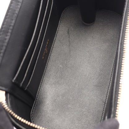 マトラッセ バニティ チェーンショルダーバッグ ラムスキン ブラック ゴールド金具 シャネル バッグ CHANEL