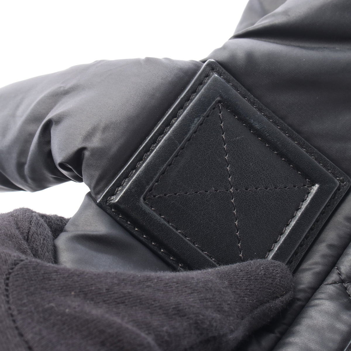 コココクーン スモール リバーシブル ハンドバッグ トートバッグ ナイロン レザー ブラック シルバー金具 シャネル