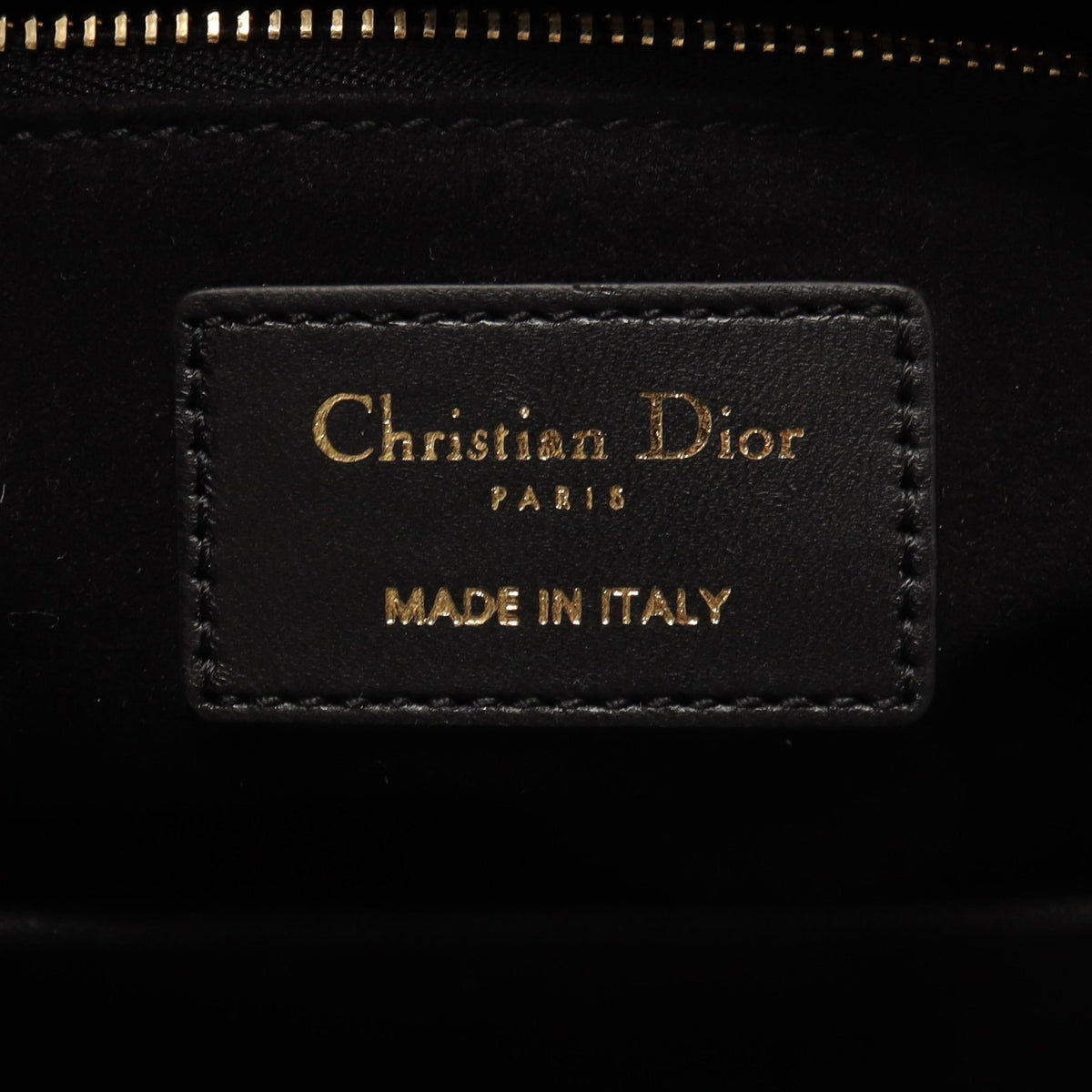 LADY DIOR レディディオール ミディアム カナージュ 2WAY ハンドバッグ レザー ブラック クリスチャンディオール