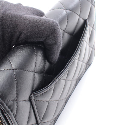 マトラッセ チェーンウォレット ラムスキン ブラック ゴールド金具 シャネル