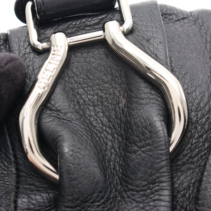 ピロー 2WAY ショルダーバッグ レザー ブラック セリーヌ