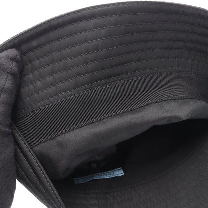 Re-Nylon トライアングルロゴ バケット ハット ナイロン ブラック プラダ