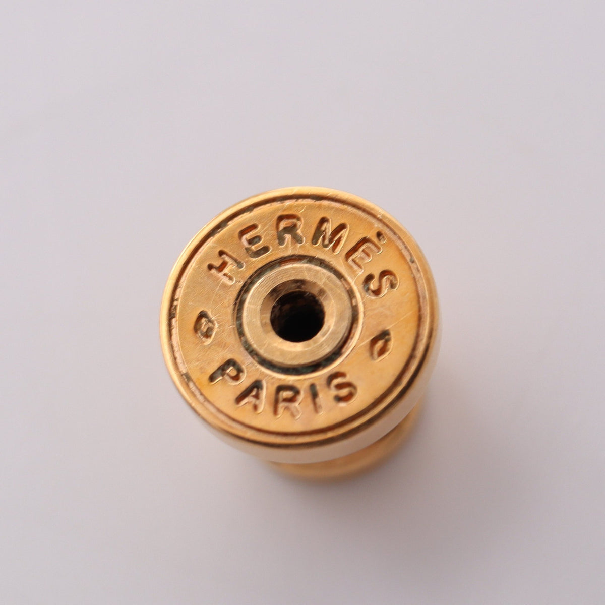 MINI POP H ミニポップアッシュ ピアス GP ピンクゴールド ベージュ エルメス