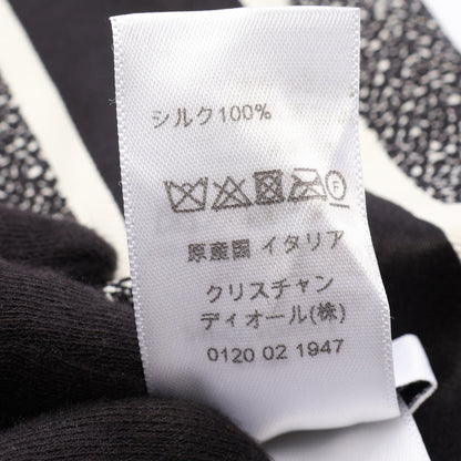ミッツァ リボン スカーフ シルク ブラック マルチカラー クリスチャンディオール