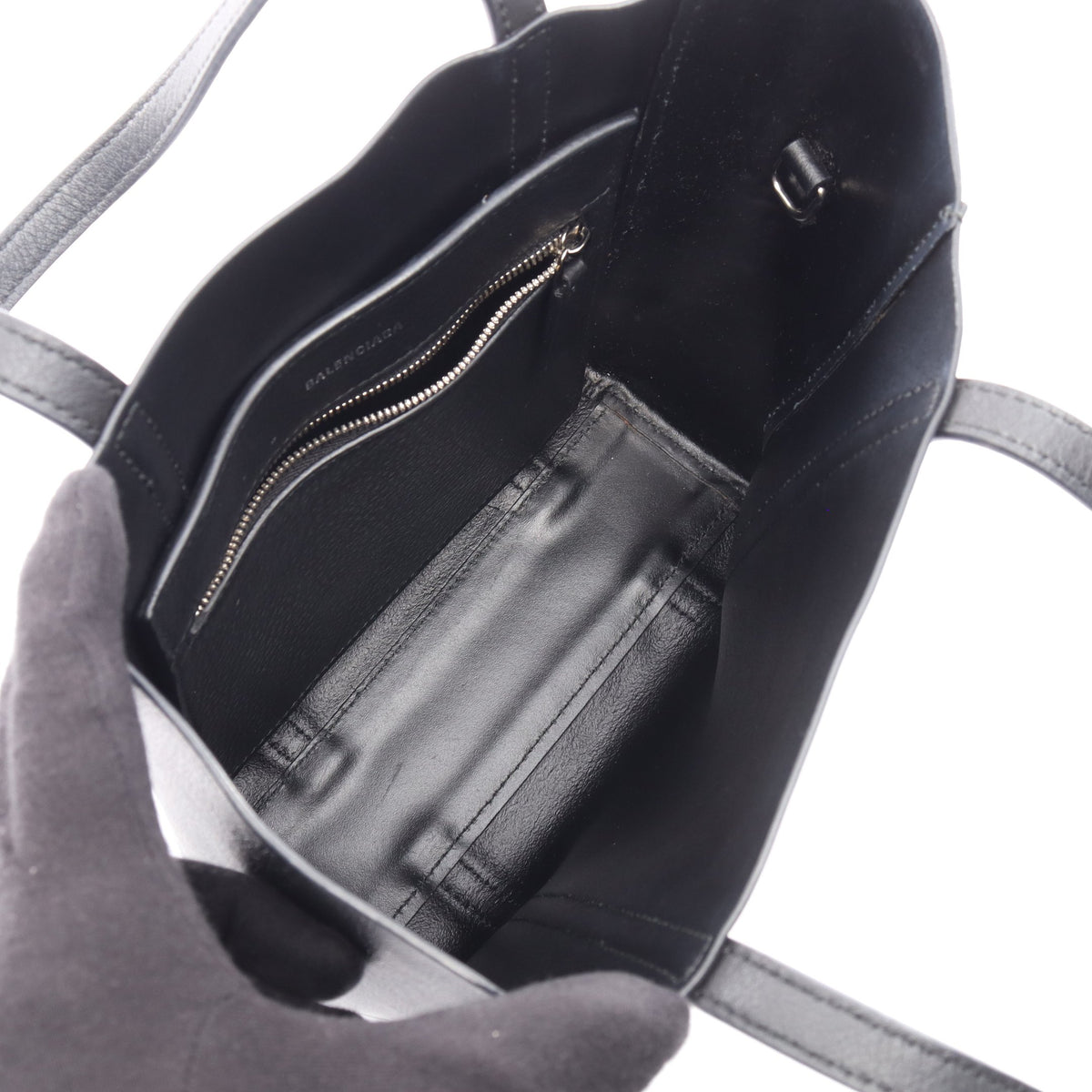 EVERYDAY XXS エブリデイ 2WAY ハンドバッグ トートバッグ レザー ブラック バレンシアガ