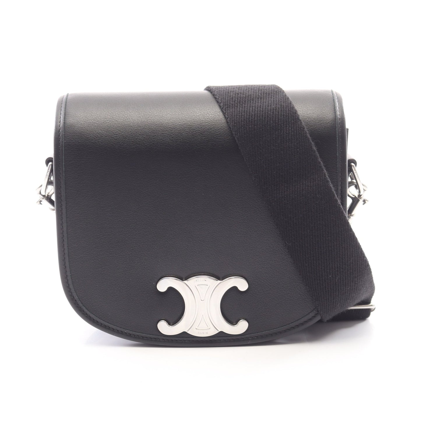 ブザス トリオンフ ショルダーバッグ レザー ブラック セリーヌ