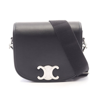 ブザス トリオンフ ショルダーバッグ レザー ブラック セリーヌ