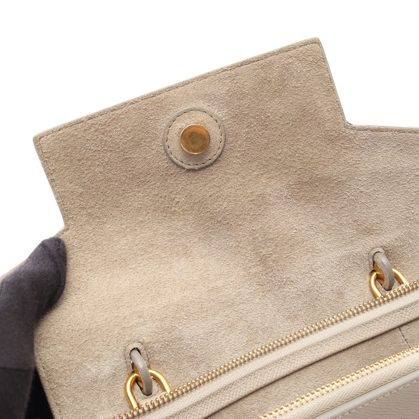 BELT BAG MICRO ベルトバッグ マイクロ 2WAY ハンドバッグ レザー ライトグレー セリーヌ