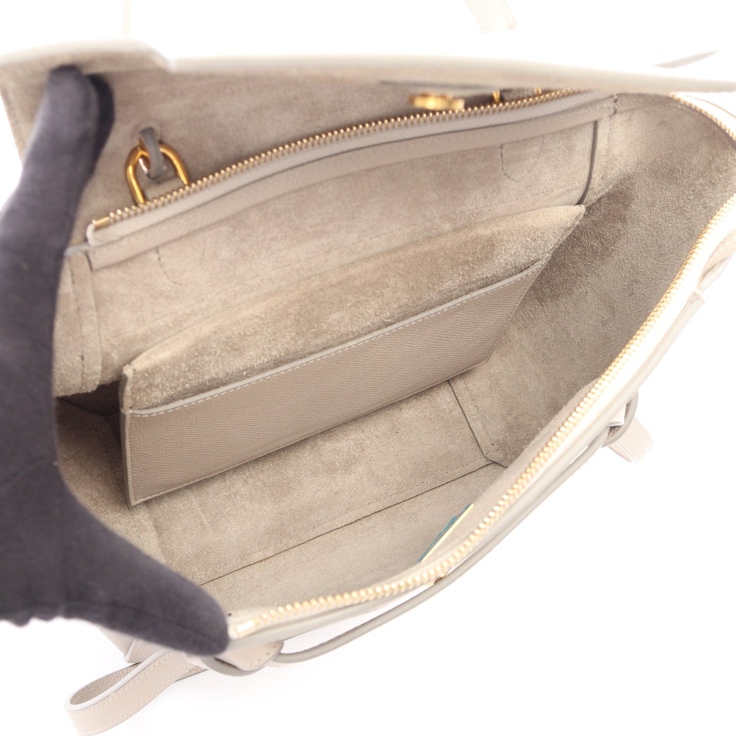 BELT BAG MICRO ベルトバッグ マイクロ 2WAY ハンドバッグ レザー ライトグレー セリーヌ