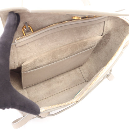 BELT BAG MICRO ベルトバッグ マイクロ 2WAY ハンドバッグ レザー ライトグレー セリーヌ