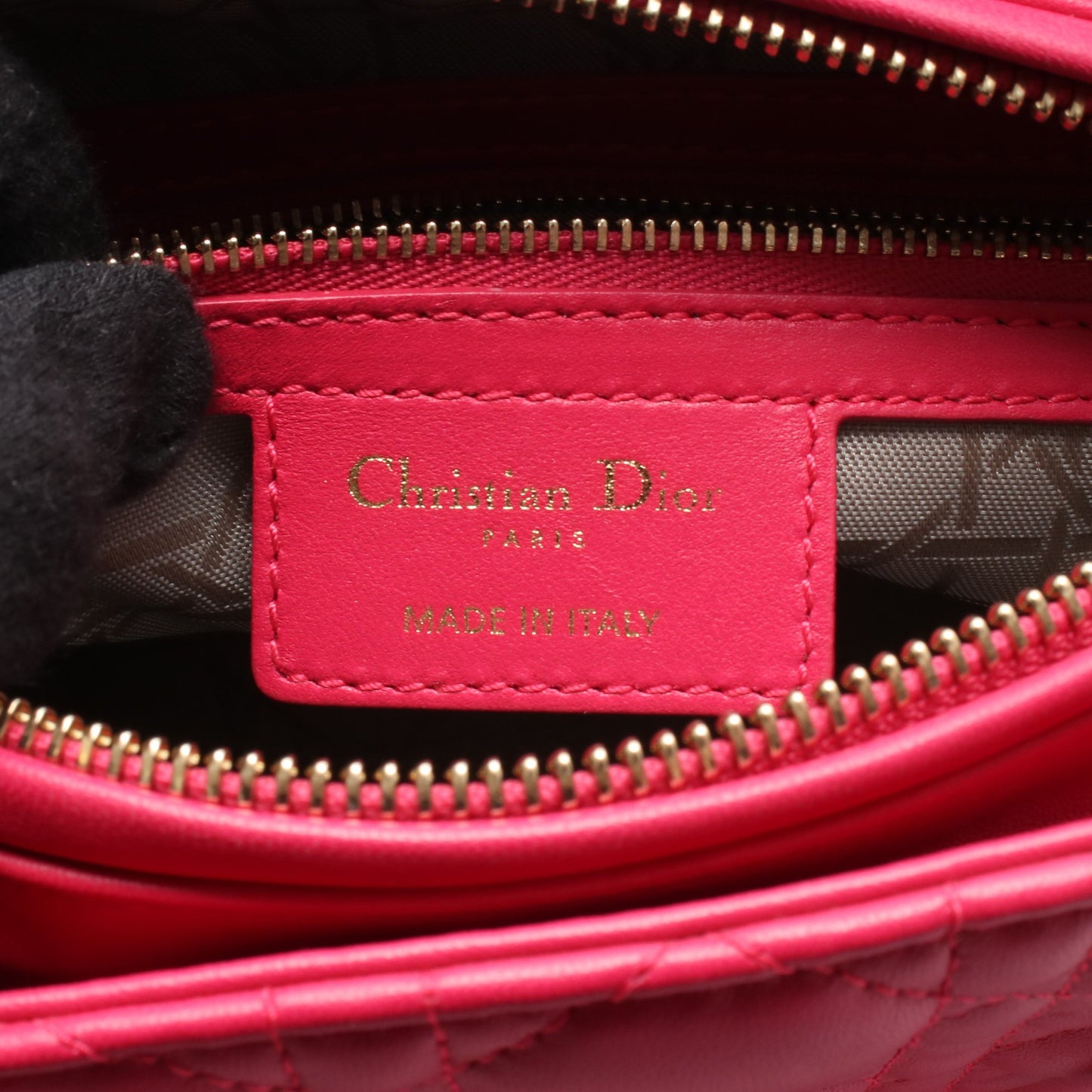 LADY DIOR レディディオール 2WAY ハンドバッグ レザー ピンク クリスチャンディオール