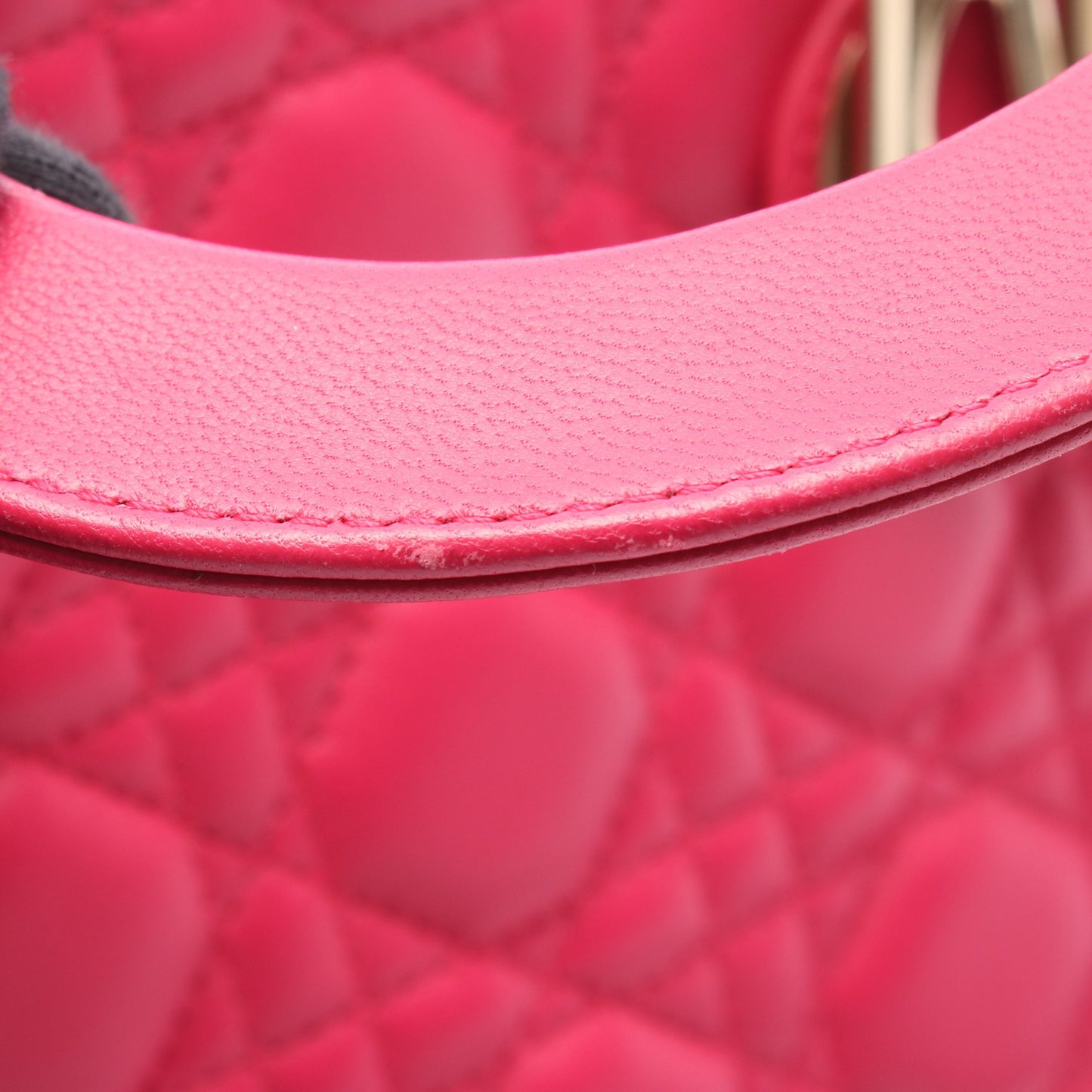 LADY DIOR レディディオール 2WAY ハンドバッグ レザー ピンク クリスチャンディオール