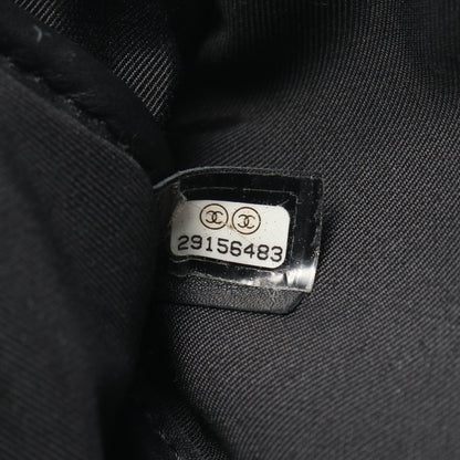 マトラッセ スモール チェーンショルダーバッグ レザー ブラック シルバー金具 シャネル