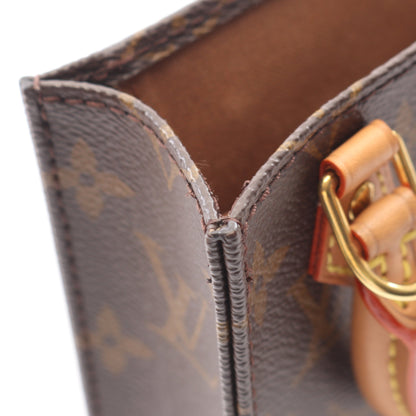 プティット サックプラ モノグラム 2WAY ハンドバッグ PVC レザー ブラウン ルイヴィトン バッグ LOUIS VUITTON