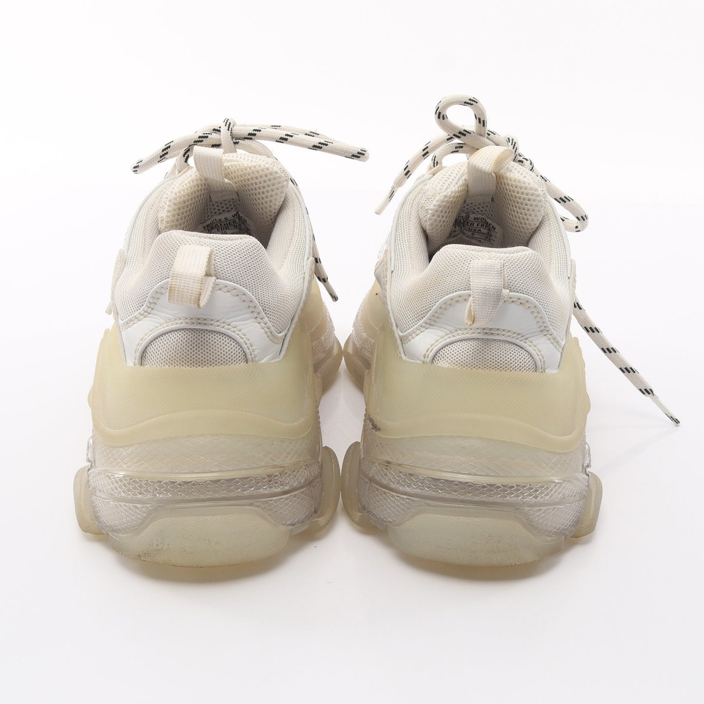 Triple S トリプルS スニーカー ファブリック レザー ホワイト バレンシアガ