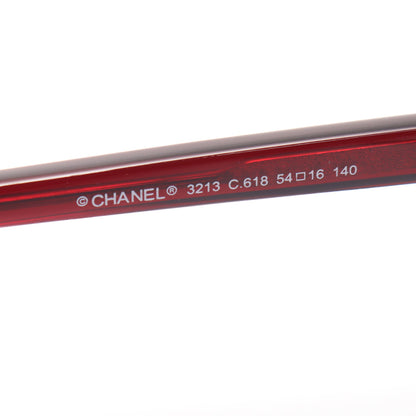 ココマーク 伊達 メガネ 眼鏡 ボルドー シャネル