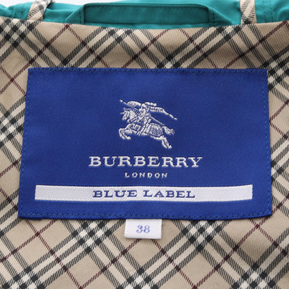 ロゴ刺繍 フード付き ジャケット グリーン バーバリーブルーレーベル