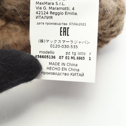 ミトン 手袋 グローブ ミンク ブラウン マックスマーラ