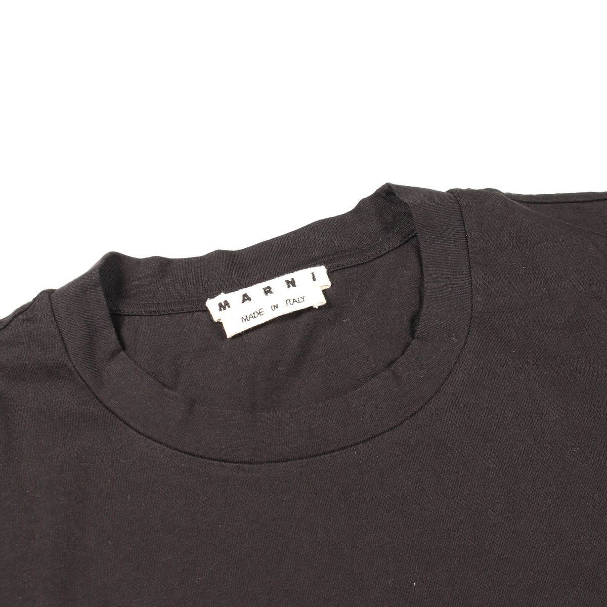 ロゴプリント 半袖Tシャツ コットン ブラック マルニ