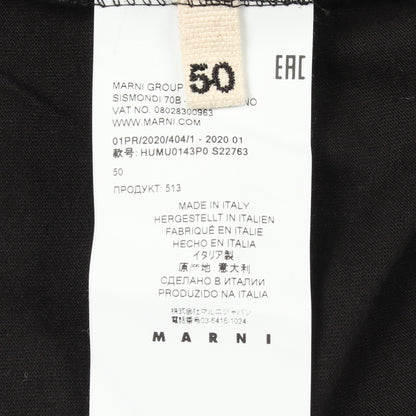 ロゴプリント 半袖Tシャツ コットン ブラック マルニ