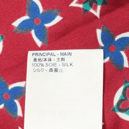モノグラム パジャマ シャツ シルク バーガンディ ホワイト マルチカラー ルイヴィトン トップス LOUIS VUITTON