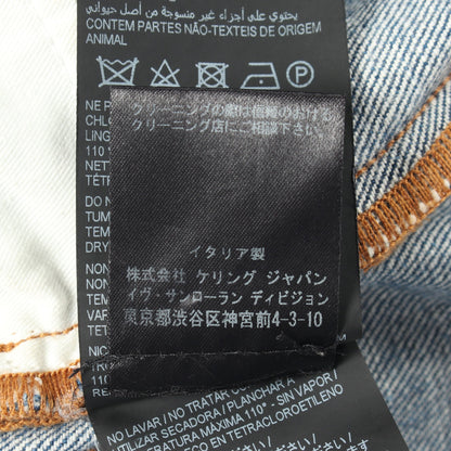 90's ハイウエストジーンズ デニムパンツ コットン インディゴブルー サンローランパリ