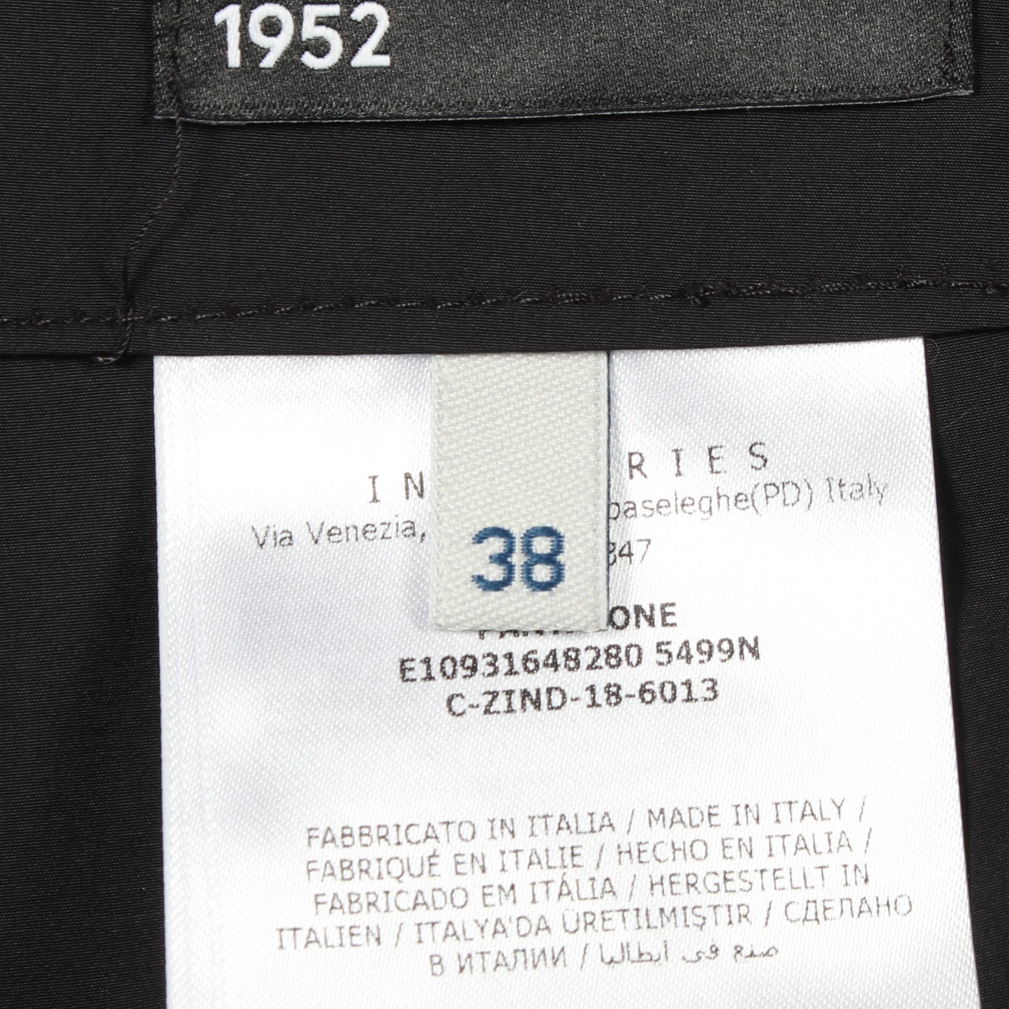 GENIUS 2 MONCLER 1952 PANTALONE パンツ ブラック モンクレール
