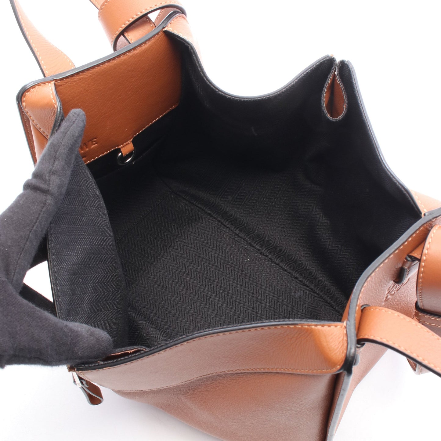 HAMMOCK SMALL ハンモック スモール 2WAY ハンドバッグ レザー ブラウン ロエベ