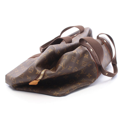 ウィークエンダーMM モノグラム ボストンバッグ PVC レザー ブラウン ルイヴィトン