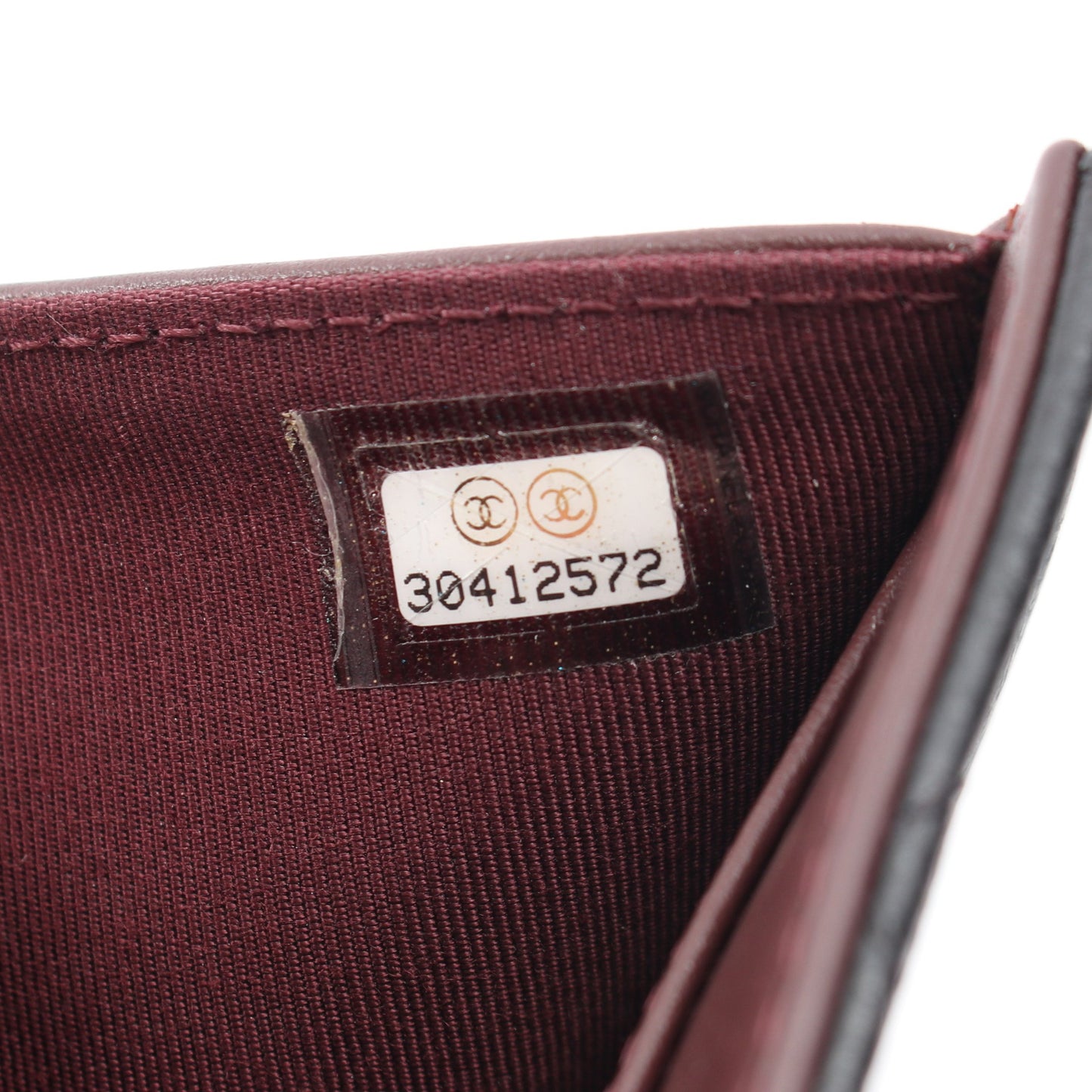 マトラッセ スモールウォレット 三つ折り財布 キャビアスキン ブラック シルバー金具 シャネル