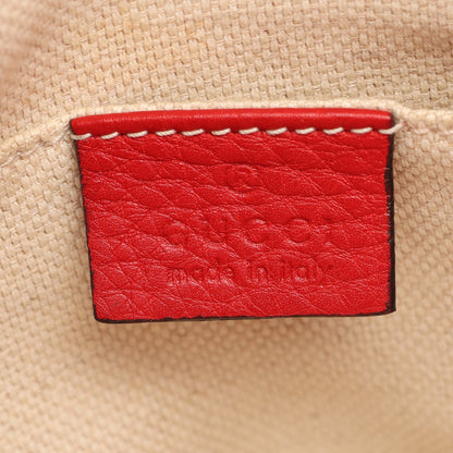 ソーホー チェーンショルダーバッグ レザー レッド グッチ バッグ GUCCI